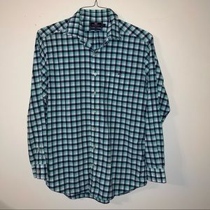Vineyard Vines Slim Fit Tucker Shirt in Blue/green Plaid